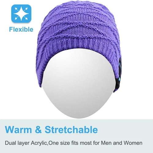 Vista 69 de Rotibox - Gorro inalámbrico con Bluetooth para deportes al aire libre, regalo de Navidad.