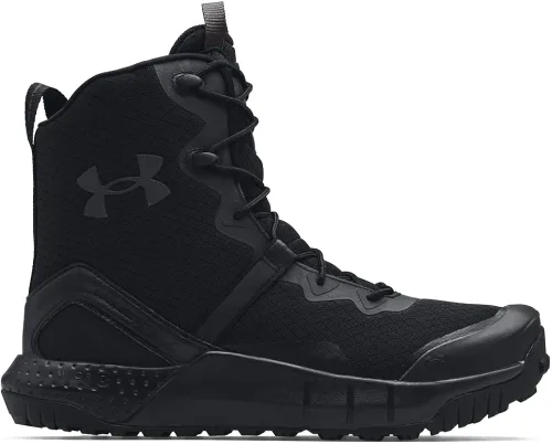 Vista 5 de Under Armour Micro G Valsetz - Botas militares y tácticas con cremallera para hombre, Negro