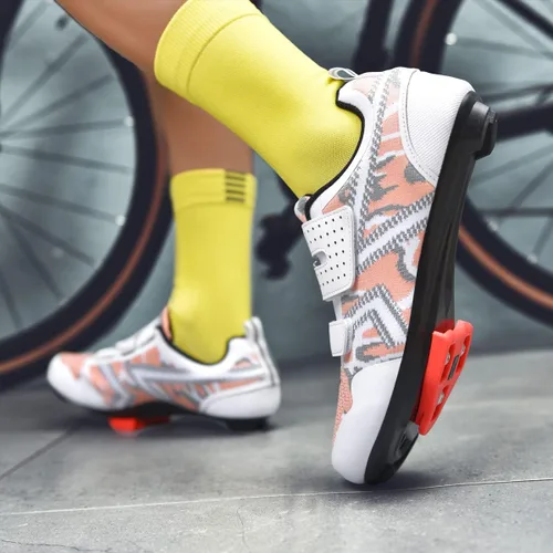 Vista 7 de ULTIANT Zapatos de ciclismo para hombre y mujer, compatibles con Peloton, zapatos de equitación para interiores, zapatos de bicicleta de carretera