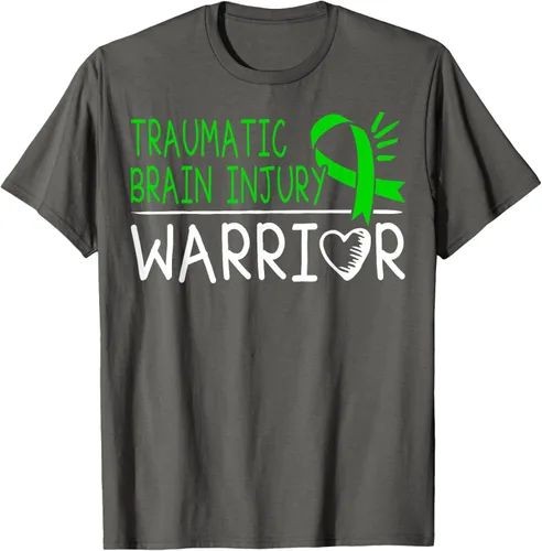 Vista 71 de Camiseta de lesión intracraneal - Camiseta de conciencia TBI, Negro, S