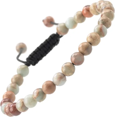 Vista 40 de MASSIVE BEADS - Pulseras ajustables unisex de cuentas de cristal de piedras preciosas con poder curativo natural, de macramé Piedras de 7 chakras