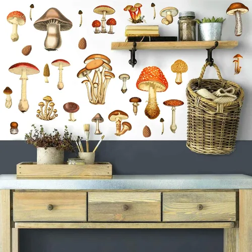 Vista 12 de Calcomanías de pared de bayas rojas, calcomanías de pared de frutas pequeñas, calcomanías de pared lindas calcomanías de frutas de verano