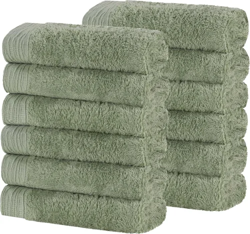 Vista 51 de Superior Rayon - Juego de toallas de 12 piezas de mezcla de bambú, de secado rápido, artículos esenciales para el baño, ducha, spa, toallas