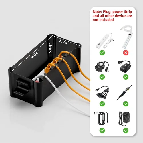 Vista 3 de Diivoo Cubierta de Cable de Extensión Mediana Resistente a la Intemperie, Protector de Enchufe Exterior Impermeable, Caja de Cable de Extensión