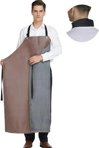Vista 11 de Delantal de goma impermeable para carnicero resistente al aceite resistente a los productos químicos delantales de seguridad para limpiar peces
