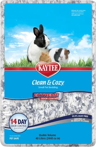 Vista 11 de Kaytee Ropa de cama limpia y acogedora con control de olores extremo para mascotas pequeñas, 24.6 litros