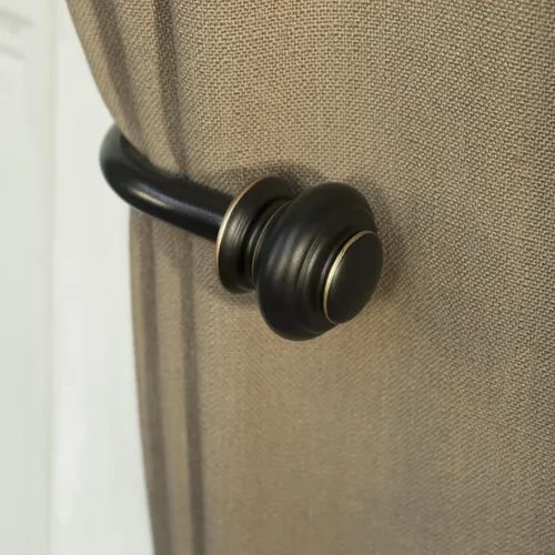 Vista 3 de Par de sujetadores para cortinas de Decopolitan, estilo urna, 1 pulgada