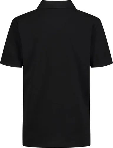 Vista 2 de Calvin Klein Polo de manga corta con estampado de micro piqué para niño, Rise Up Negro