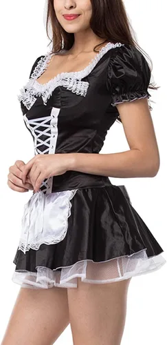 Vista 5 de Disfraz de Oktoberfest para mujer, vestido sexy de fiesta de cerveza, vestido de sirvienta, vestido bávaro, vestido de Dirndl de talla grande