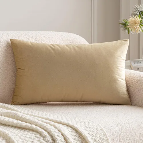 Vista 16 de MIULEE - Funda de almohada de terciopelo suave de lujo decorativa, funda de cojín rectangular única para sofá de primavera, dormitorio, automóvil