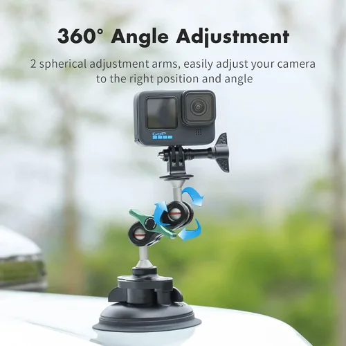 Vista 3 de SEASKY S1 Potente cámara deportiva con ventosa para GoPro Hero 13/12/11/10/9/8 Negro DJI Action 5/4/3/2 Pocket Insta360 X5 X4 X3 X2 Ace Pro 2