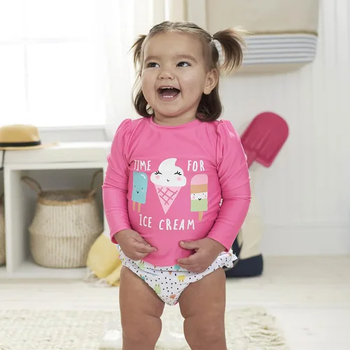 Vista 5 de Gerber Conjunto de traje de baño de manga larga para niña