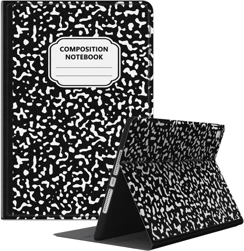 Vista 11 de Funda para iPad de 9ª/8ª/7ª generación 2021/2020/2019 de 10.2 pulgadas, soporte de visión multiángulo de 10.2 pulgadas, funda Folio Smart Auto Negro