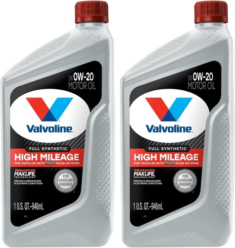 Vista 66 de Valvoline - Aceite de alto millaje 150 K con MaxLife Plus Technology, SAE 5W-20, 1 cuarto de galón