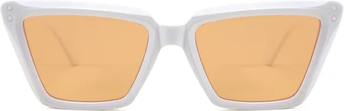 Vista 2 de Gafas de sol cuadradas retro de ojo de gato para mujer, grandes, modernas, retro, marco rectangular grueso clásico