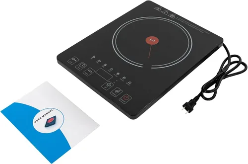 Vista 5 de Estufa eléctrica de cocina, estufa eléctrica de cerámica de 1800 W, estufa eléctrica, quemador superior, control táctil LED, portátil, quemador