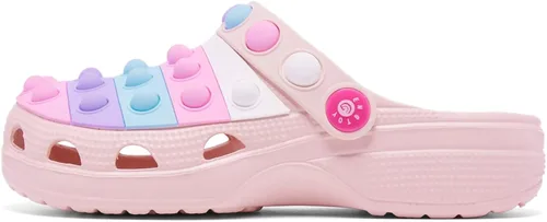 Vista 3 de Zuecos para niños y niñas zapatos de jardín sin cordones sandalias ligeras para interiores y exteriores pantuflas de playa