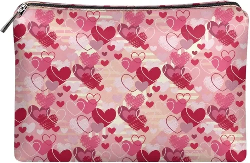 Vista 38 de Flashideas Bolsa de maquillaje portátil de cuero impermeable bolsa de cosméticos embrague maquillaje cepillo bolsa, Estampado De Mármol Azul 1