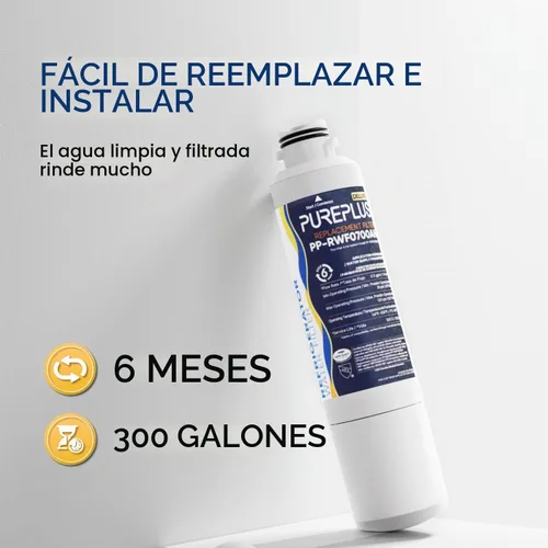 Vista 5 de PUREPLUS RWF0700AH - Filtro de agua de repuesto para Samsung HAF-CIN/EXP