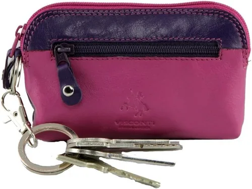 Vista 2 de Visconti RB62 - Cartera de cuero multicolor con llavero, Baya