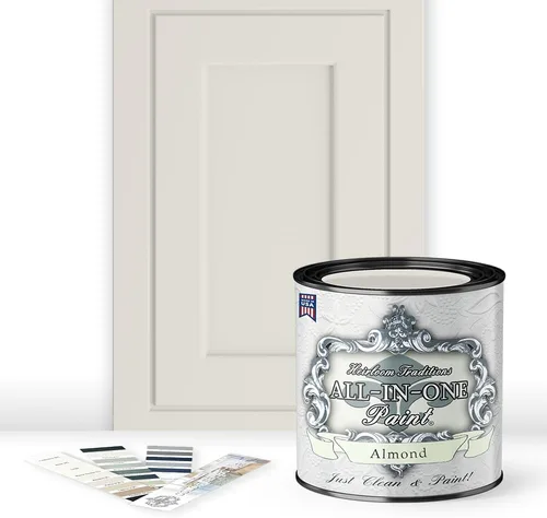 Vista 16 de Pintura TODO EN UNO, Abbey (gris cálido), Muestra de 8oz - Pintura duradera para gabinetes y muebles. Imprimación y capa superior incorporadas,