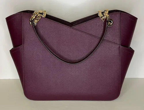 Vista 7 de Michael Kors Jet Set Travel Large Chain Shoulder Tote bundled with Large Continental Wallet and Purse Hook