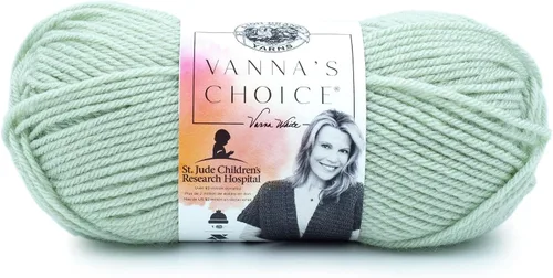 Vista 90 de Lion Brand Yarn (1 madeja) Hilo Vanna's Choice, mármol gris