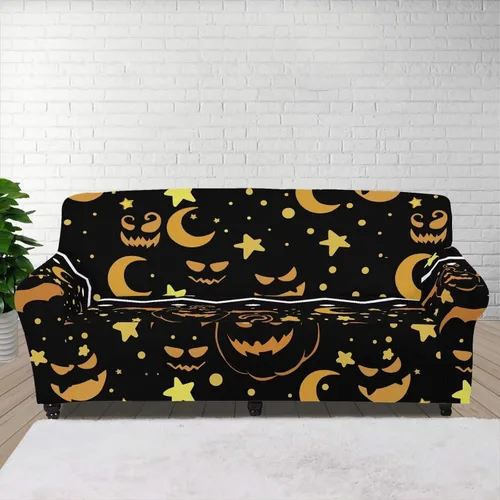 Vista 86 de Funda de sofá con diseño de árbol de bandera estadounidense para sofás y sofás, decoración navideña, funda antideslizante para sofá de 1 cojín