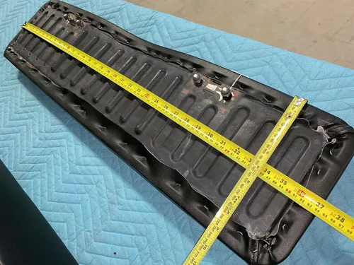 Vista 5 de Funda de asiento de repuesto para Kawasaki Mule 400 600 610 Nueva cubierta de asiento UTV 4X4 cubiertas negras 664B