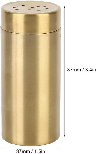 Vista 3 de Tarro de especias, 2 unidades de acero inoxidable para condimentos para sal, pimienta y azúcar