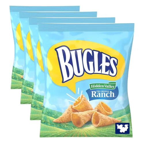 Vista 16 de Bugles Bocadillos de maíz crujientes originales, bolsa de aperitivos, 7.5 onzas
