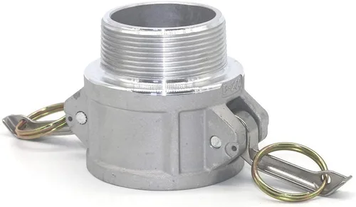 Vista 7 de 2 piezas de accesorios de bloqueo de leva de aluminio (1 pulgada Parte B) accesorios de manguera de ranura de leva, adaptador macho hembra NPT rosca