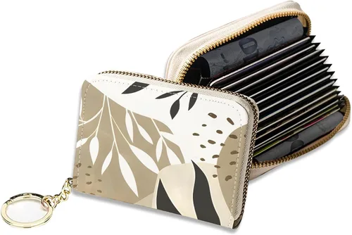 Vista 13 de Soporte para tarjetas de crédito, elegante cartera delgada para mujer con bloqueo RFID, perfecta para negocios y uso diario, mantiene tus