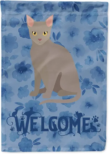 Vista 81 de Caroline's Treasures CK5005GF Bandera de bienvenida de gato abisinio para buzón, bandera decorativa para patio exterior, obras de arte de patio