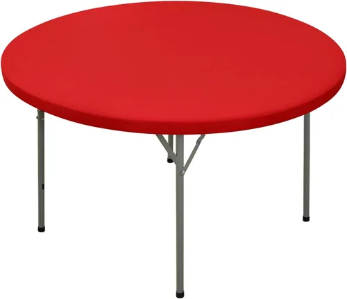 Vista 41 de Mantel Cuadrado Elástico Ajustable, Cubierta de Mesa de Poliéster Resistente al Viento, Mantel Resistente a Rayones y Lavable para Mesas Plegables