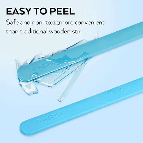 Vista 5 de Nicpro Kit de palitos de silicona – 2 palitos de resina y 2 espátulas raspadoras para mezclar resina, cera, pintura, epoxi, manualidades
