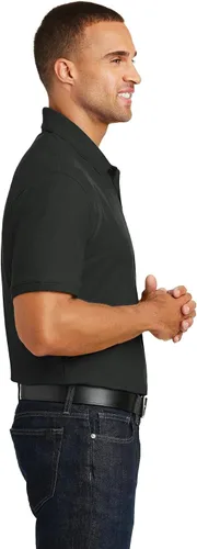 Vista 3 de Port Authority Unisex Core Classic Pique Polo Negro profundo