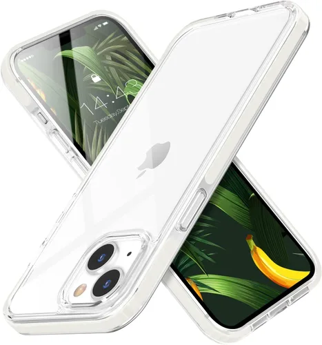 Vista 7 de MATEPROX Compatible con iPhone 14, transparente, delgada, transparente, a prueba de golpes, para iPhone 14 de 6.1 pulgadas 2022 (negro)
