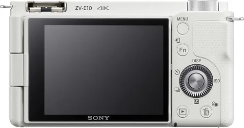 Vista 4 de Sony - Cámara de vlog sin espejo Alpha ZV-E10 - Solo cuerpo - Blanco 2-Blanco