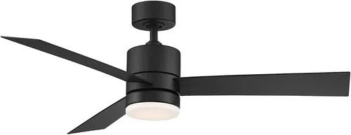 Vista 12 de Modern Forms Axis - Ventilador de techo inteligente de 3 aspas para interior y exterior, 44 pulgadas, titanio con kit de luz LED de 3000K y control