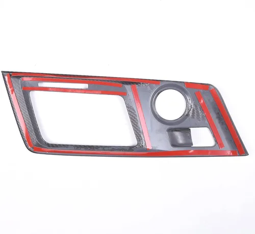 Vista 7 de Sekhyna Cubierta de panel de palanca de cambios ABS 1 unidad compatible con Corvette C7 Stingray 2014-2019 marco de consola central accesorios