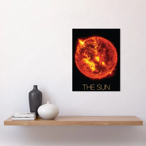 Vista 2 de Artery8 Póster de la NASA de nuestro sistema solar The Sun Solar Flare Image sin marco para decoración del hogar premium