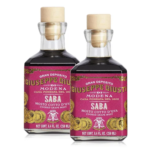Vista 7 de Giuseppe Giusti Saba - Uva cocida italiana Saba hecha en Módena, Italia, regalo gourmet, sabor dulce y afrutado, botella de 8.5 fl oz