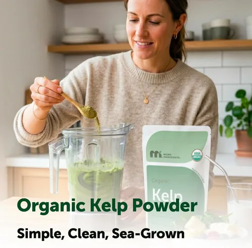 Vista 5 de Micro Ingredients - Polvo orgánico de algas marinas, 2 libras Mar de planta entera Fácil de mezclar Suministro duradero para batidos, sopas