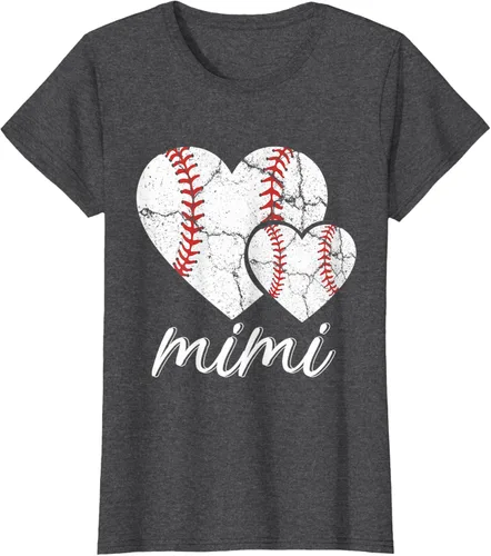 Vista 7 de Camiseta de béisbol Mimi para el Día de la Madre, Negro, S