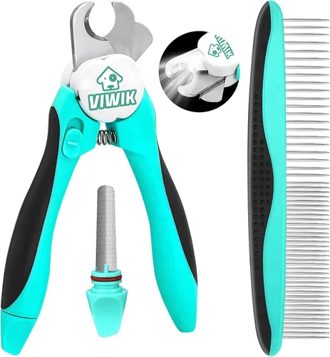 Vista 8 de VIWIK Molinillo de uñas para perros, cortaúñas para perros con luces LED, kit de cortaúñas para mascotas para perros grandes, medianos y pequeños