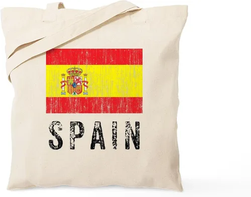 Vista 15 de CafePress Made In Spain Tote Bag Bolsa de compras de lona beige natural reutilizable