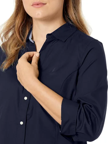 Vista 5 de Nautica Camisa de manga 34 con botones para mujer