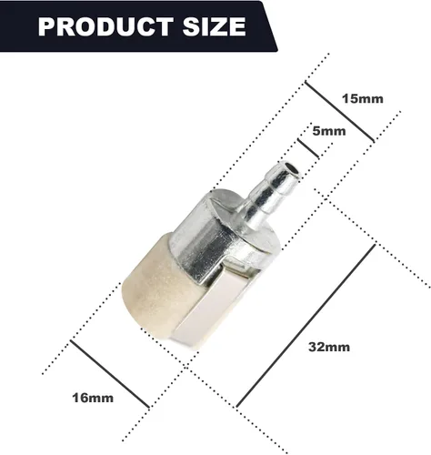Vista 2 de laffoonparts - 20 filtros de combustible de repuesto para 125-527, Echo 131-205-07320, Robin 3112, Stihl FC75 FS85, Echo 13120519831, Echo