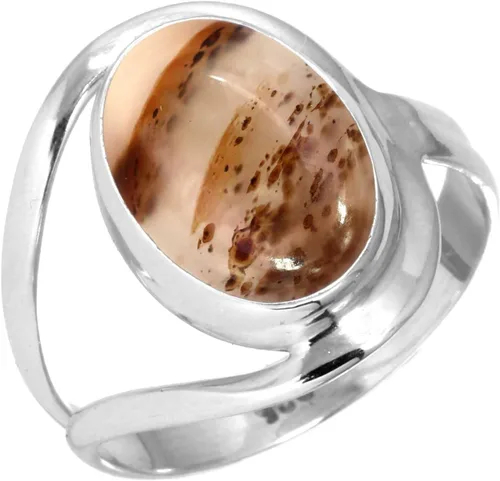 Vista 42 de Anillo de piedras preciosas naturales para mujer, perla, ojo de tigre, lapislázuli, cristal ovalado, bohemio, auténtica plata de ley 925, joyería